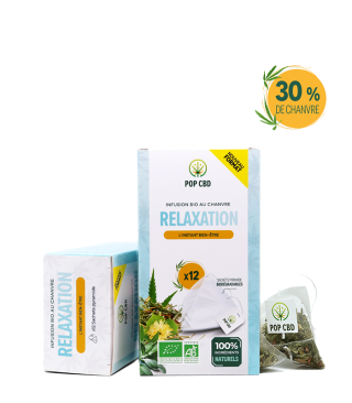 Infusion relaxation au CBD - 12 sachet pyramides Bio