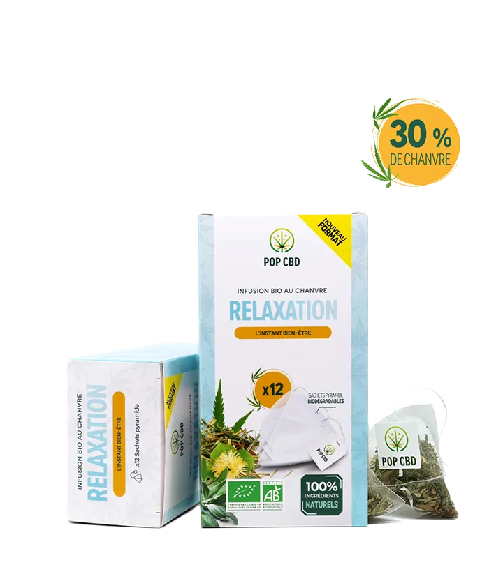 Infusion relaxation au CBD - 12 sachet pyramides Bio