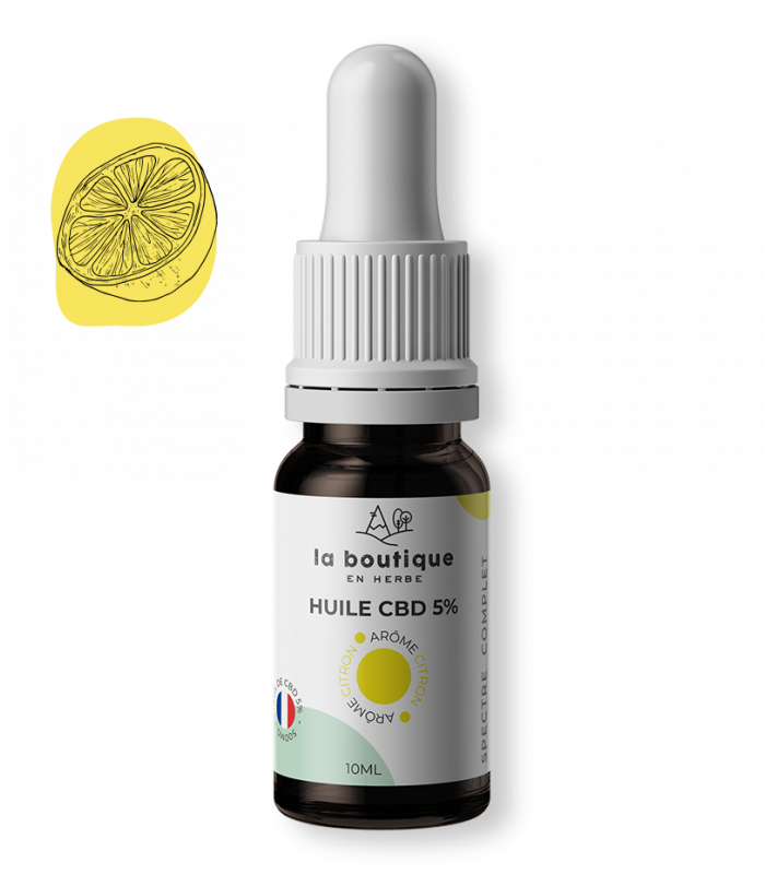 Huile CBD 5% citron