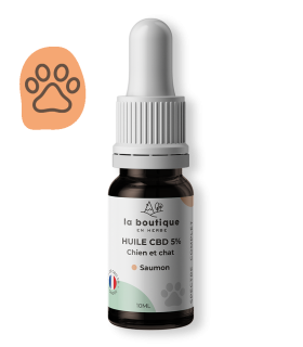 Huile CBD 5% pour chien et chat