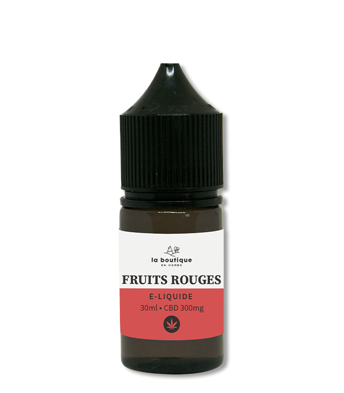 E-liquide CBD fruits rouge