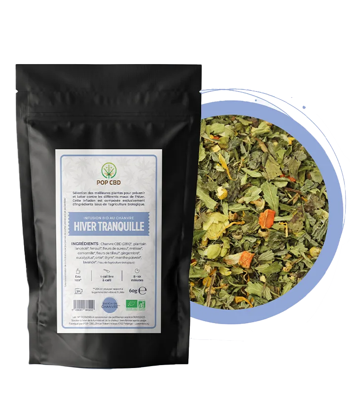 Infusion bio CBD hiver Tranquille