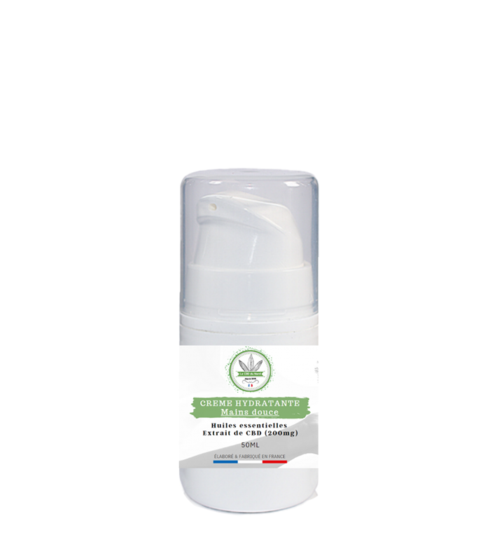 Crème CBD hydratante pour les mains