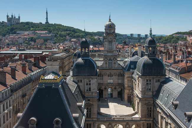 Vue de Lyon et de ses quartiers
