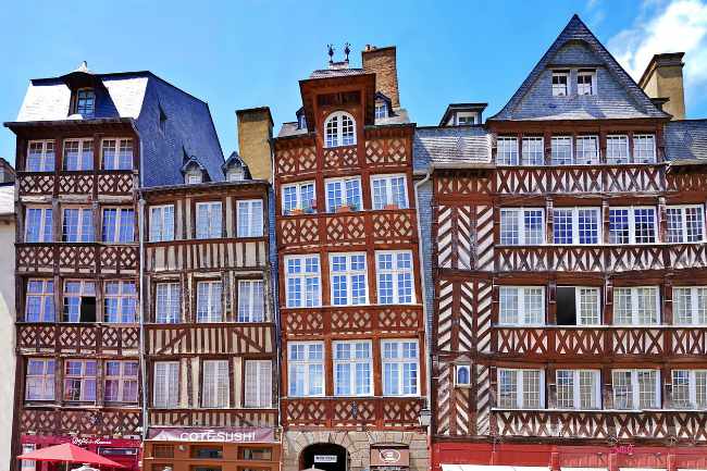 Vu immeubles de Rennes